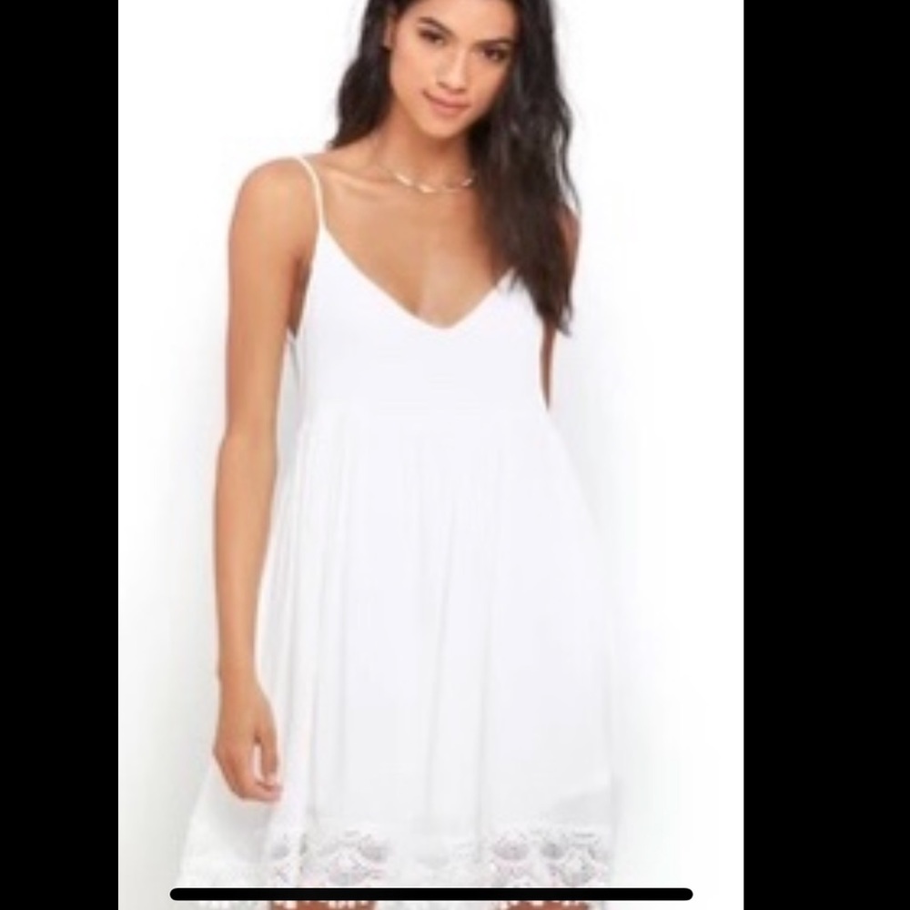 Ivory lace babydoll dress